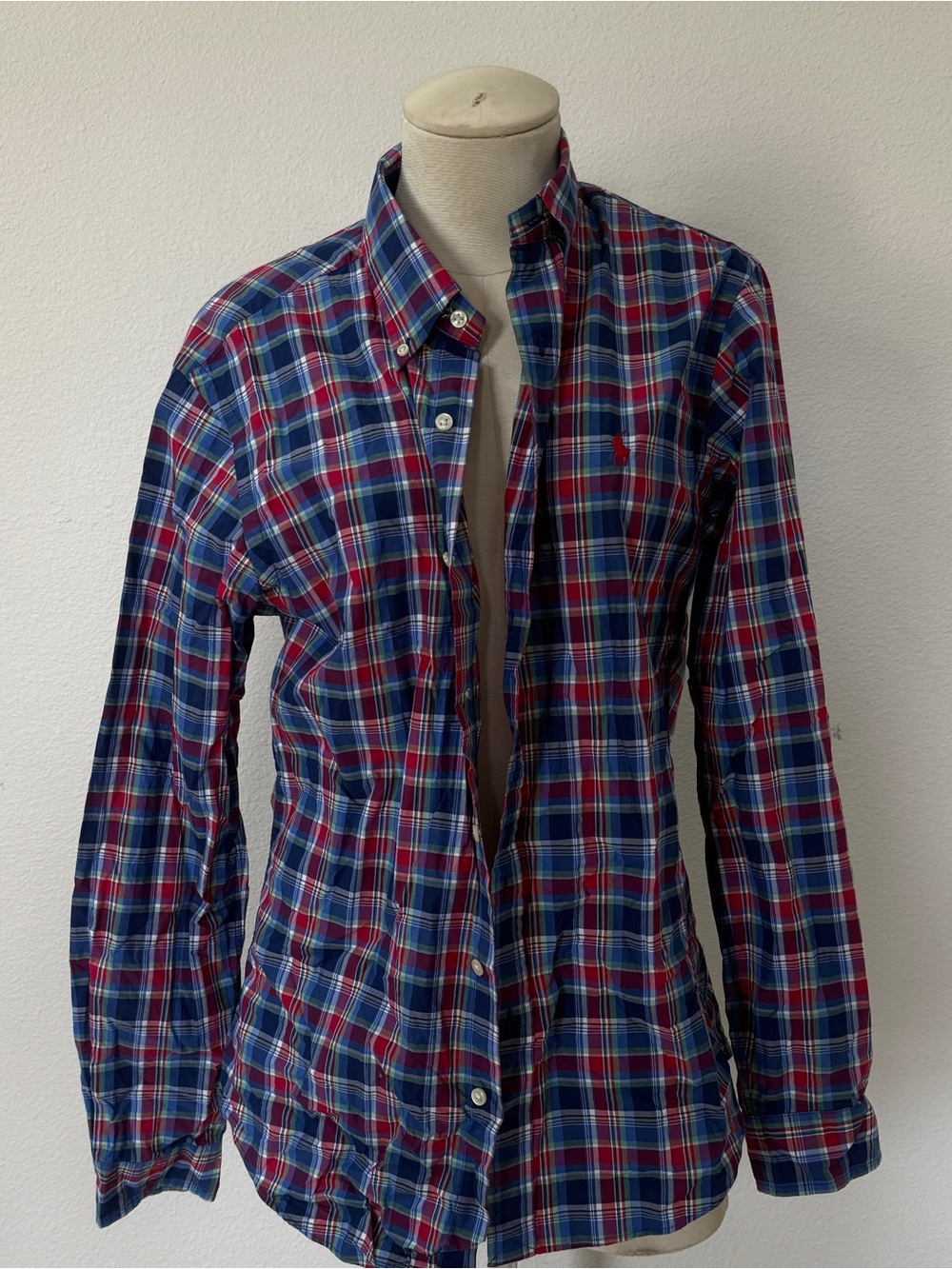 Blue + Red Plaid Ralph Lauren Button Down